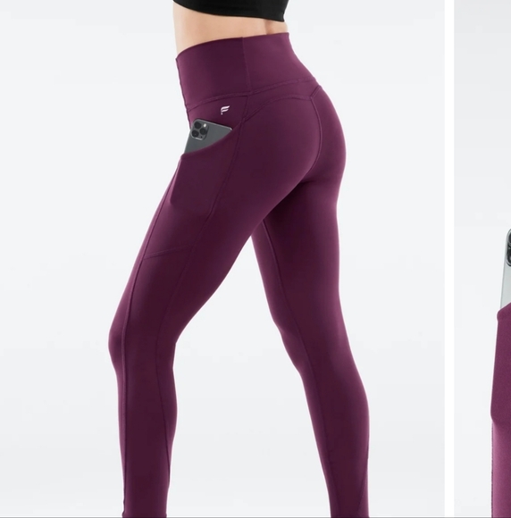 *3/$30 Sale* Fabletics Oasis PureLuxe High-Waisted 7/8 Legging with Pockets - Picture 5 of 7
